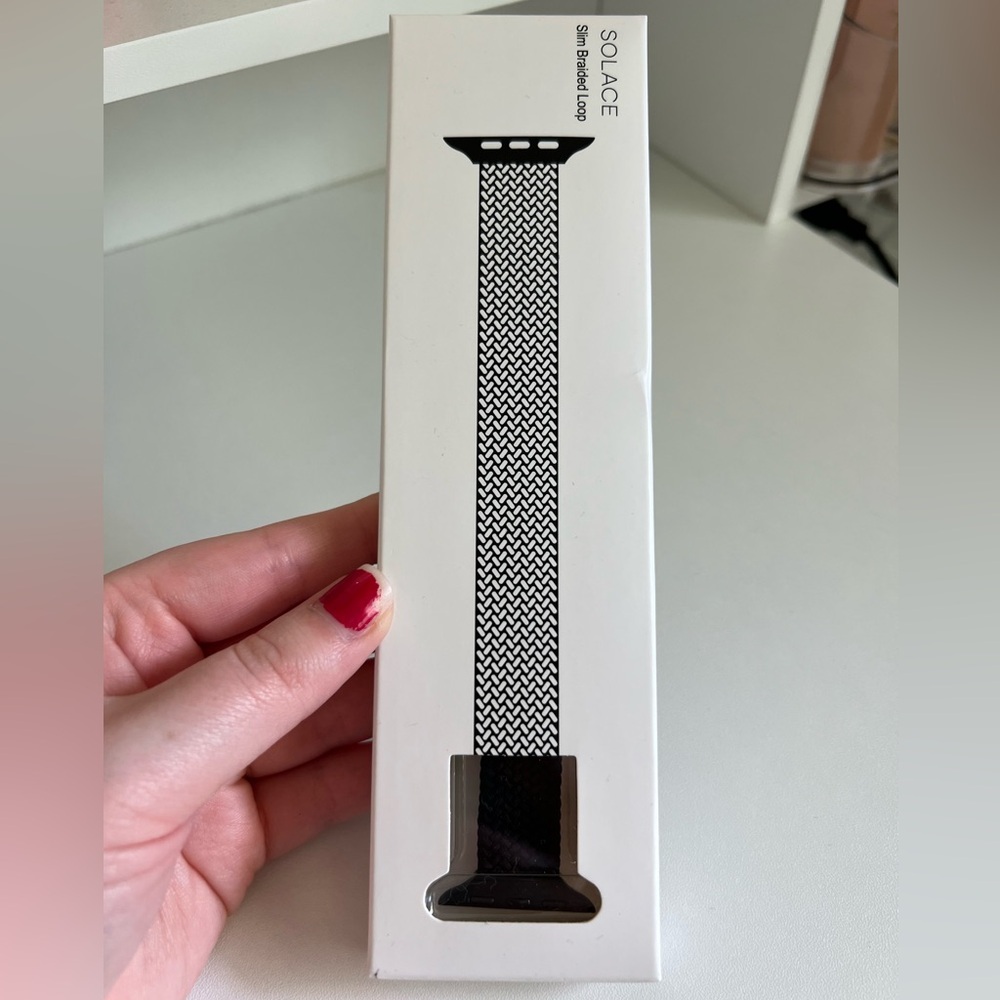 Black Braided Mesh Watch Band